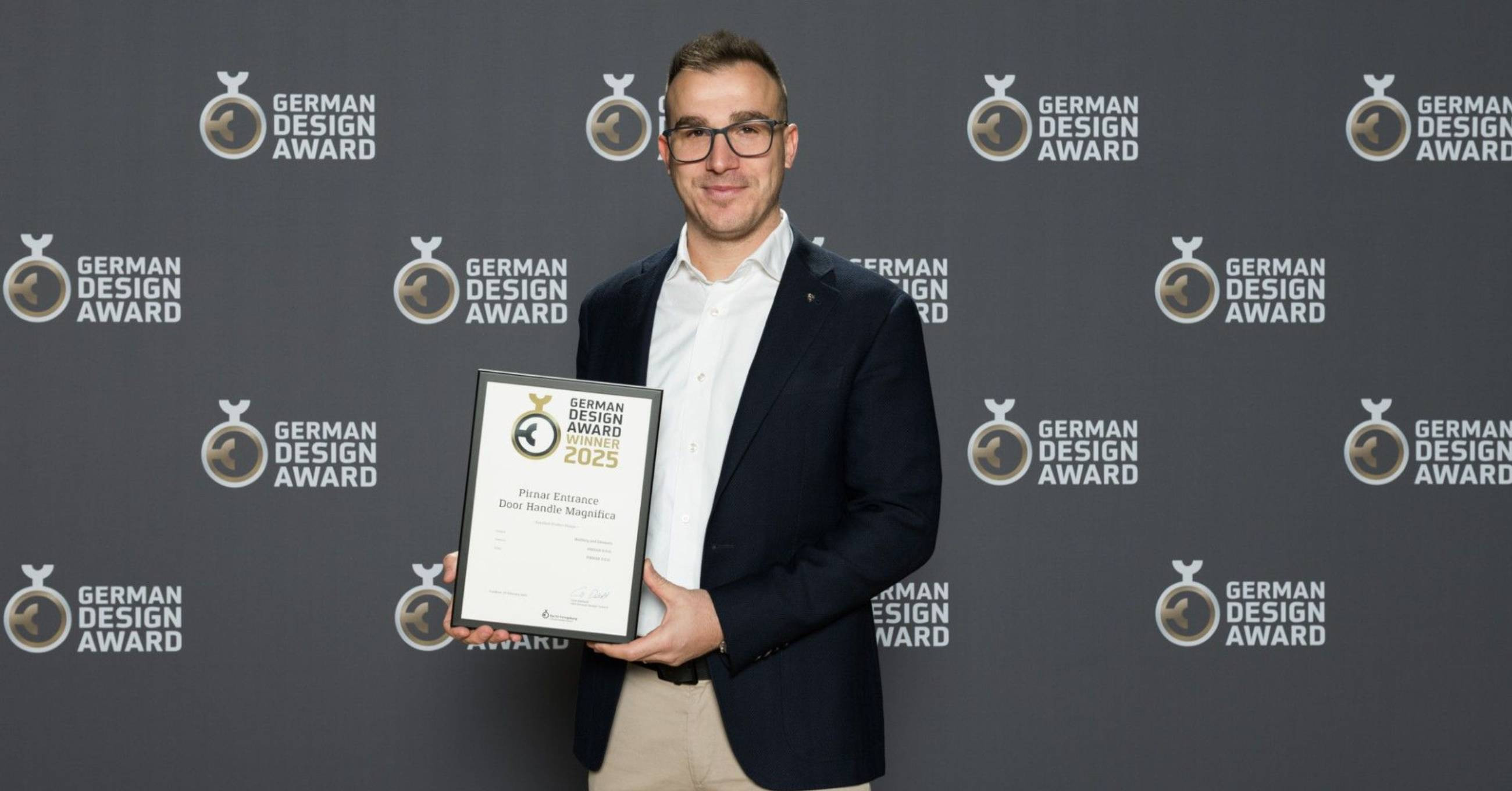 Pirnar prejemnik nagrade German Design Award za kljuko Magnifica