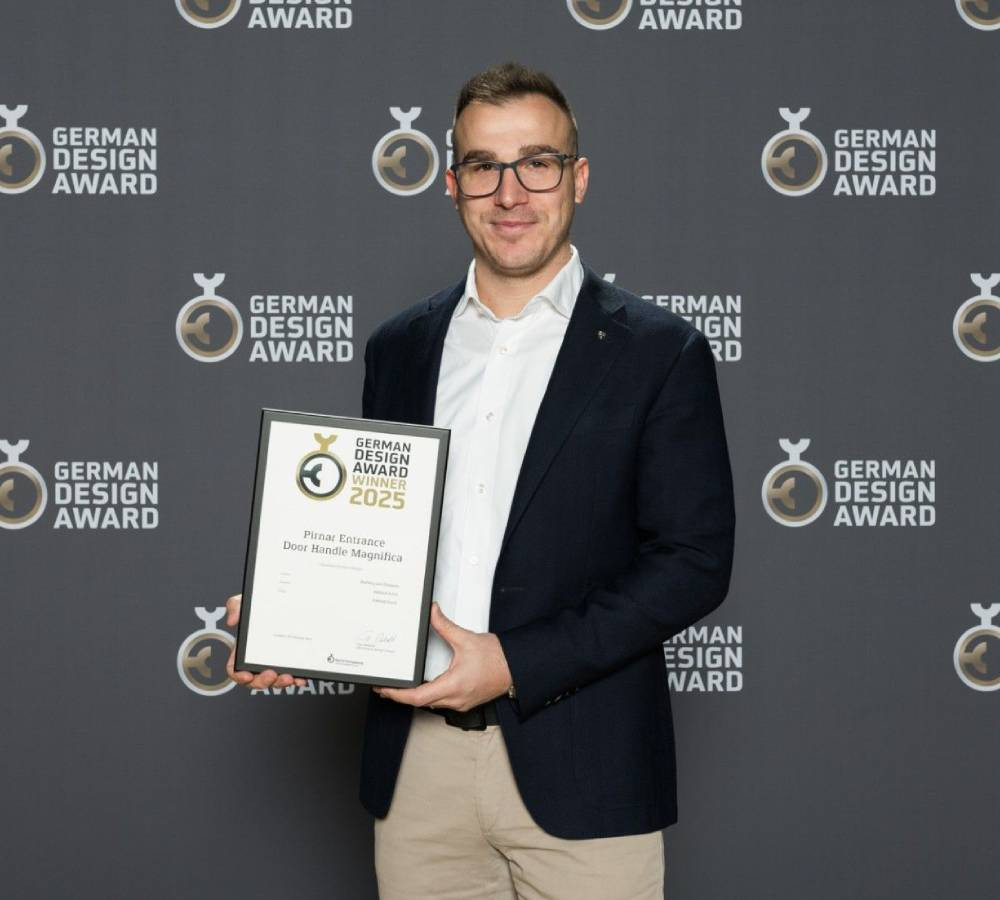 Pirnar prejemnik nagrade German Design Award za kljuko Magnifica